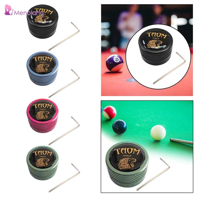 [Menolana] Pool Cue Chalk Holder Billiard Cue Snooker Accessory Mini Chalk Case Pool