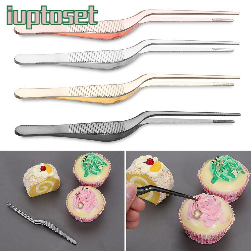 IUPTOSET อาหาร Tweezer การนําเสนอการให้บริการร้อน Chef สแตนเลส