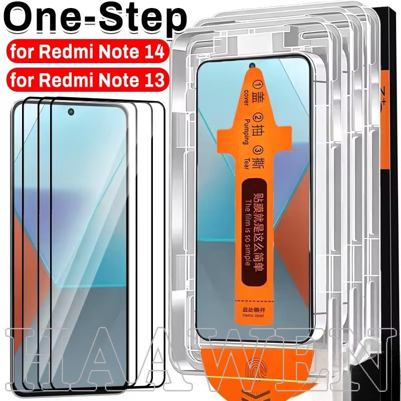 [Haven Living] สําหรับ Xiaomi Redmi Note 14 13 13/13R Pro 5G 4G - ติดตั้งฟรีคลุมทั้งหมด - ฟิล์มกันรอ