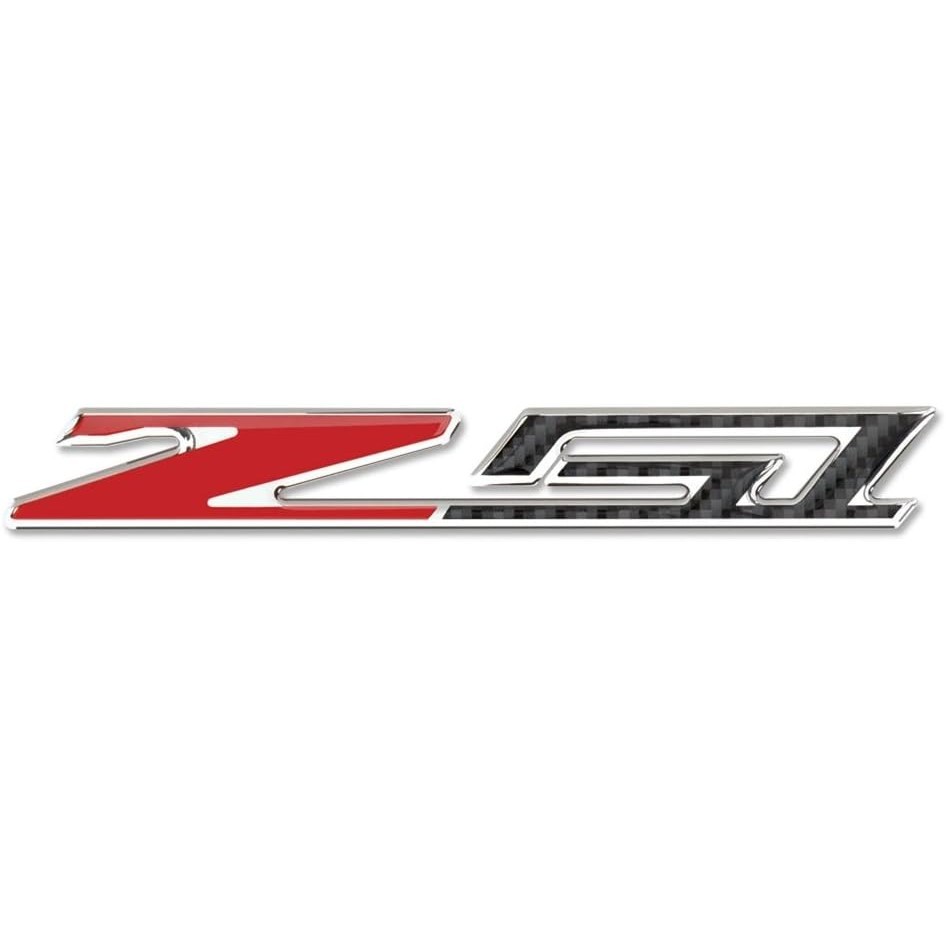 C6, C7, C8 Corvette Z51 Badge Emblem Domed Decal - คาร์บอนไฟเบอร์ดู w/Chrome Trim สําหรับ 2005-2024 