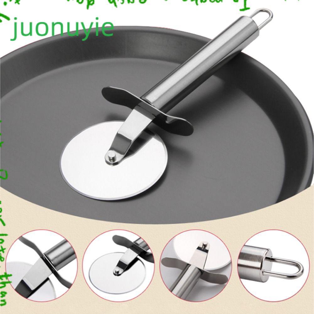 JUONUYIE เครื่องตัดล้อพิซซ่า สแตนเลส ทนทาน สําหรับแบ่งแป้งครัวเบเกอรี่