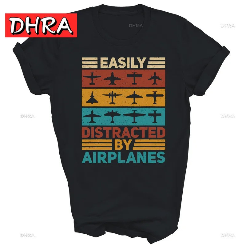 KEMEJA ง่ายต่อการเปิดโดยเครื่องบินเสื้อผ้า Unisex Pilot Stylish Top Tee Shirt Cool Stylish Colored
