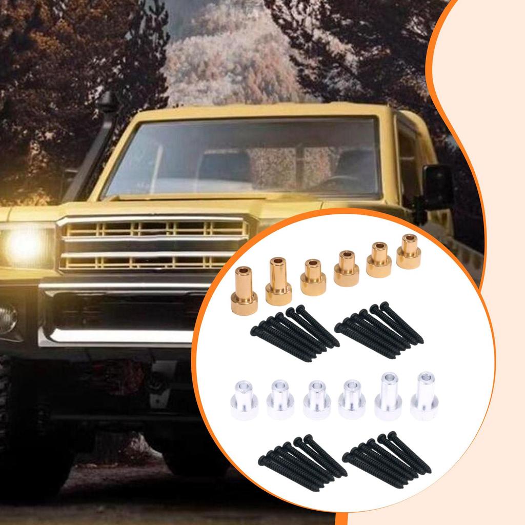 [Qklmdt] 6 ชิ้น RC รถเชลล์เพิ่มความสูงคอลัมน์อุปกรณ์เสริมอัพเกรดอะไหล่สําหรับ LC79 1/12