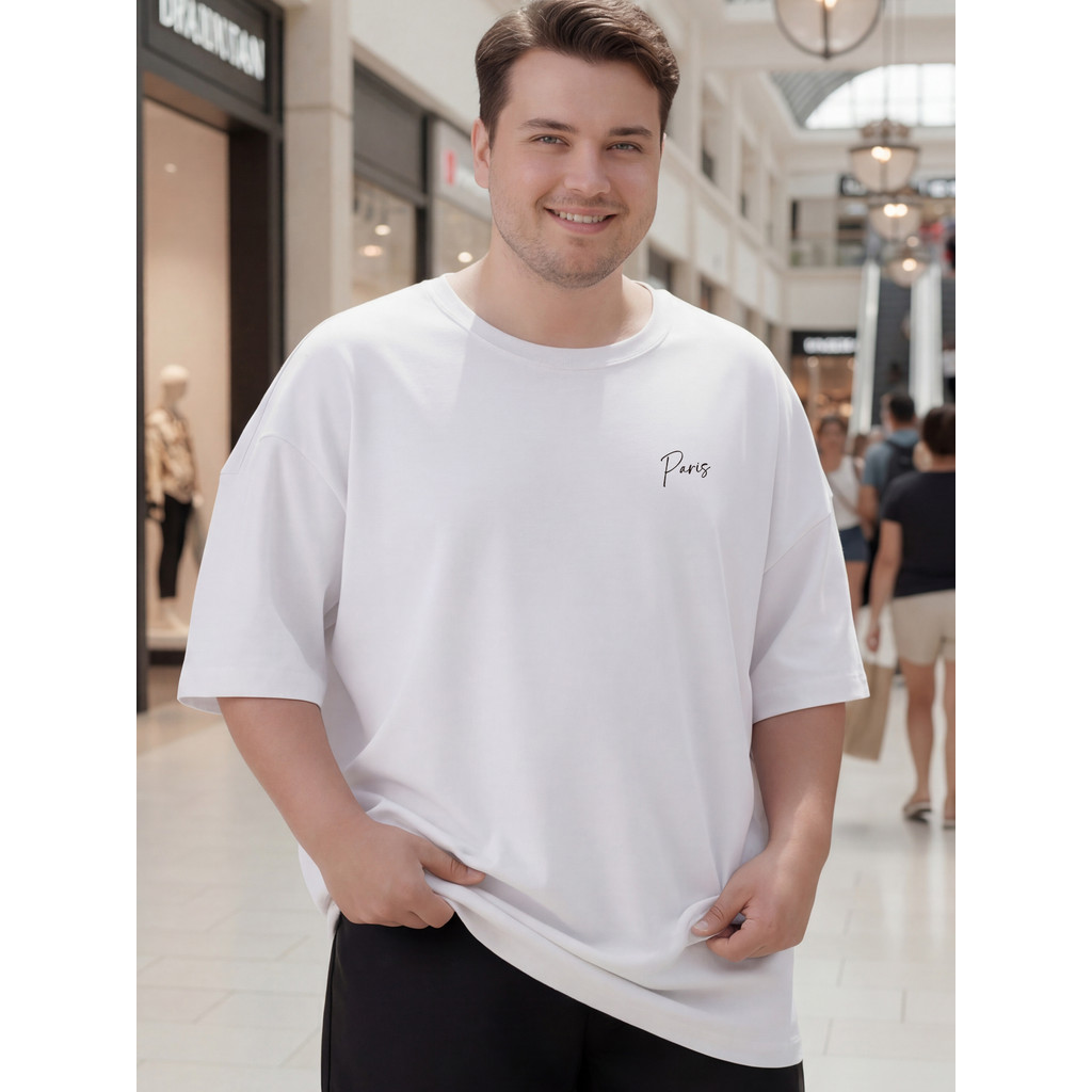 2S198 [AIYOU] Lelaki Baju T เสื้อผู้ชาย TShirt XL-5XL ขนาดใหญ่ Plus ขนาดเสื้อยืดผู้ชายรอบคอ TShirt T