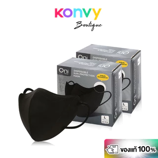 Oni Disposable Sun-Protection Mask [2boxes x 30pcs] #White โอนิ หน้ากากอนามัยป้องกันแสงแดด สีขาว.