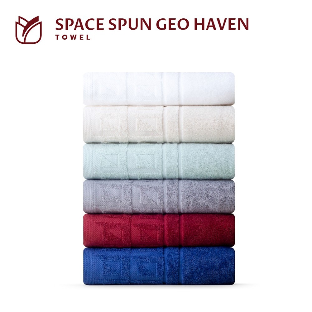 Frolina ผ้าขนหนู รุ่น Space Spun Geo Haven ผ้าขนหนูโรงแรมหรู