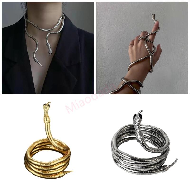 สร้อยคอนาฬิกาแบบงู MDD Fashion ตกแต่งสไตล์แฟชั่น