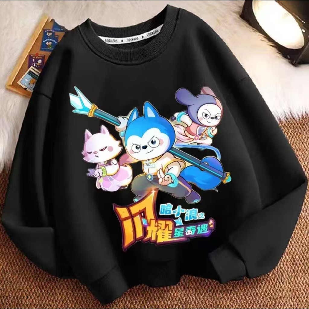 COD (Ho Chi Minh)DREAMY BABY เสื้อสเวตเตอร์แฟชั่นทรงหลวมสําหรับเด็กผู้ชายเหมาะสําหรับขนาด 110-160,จั