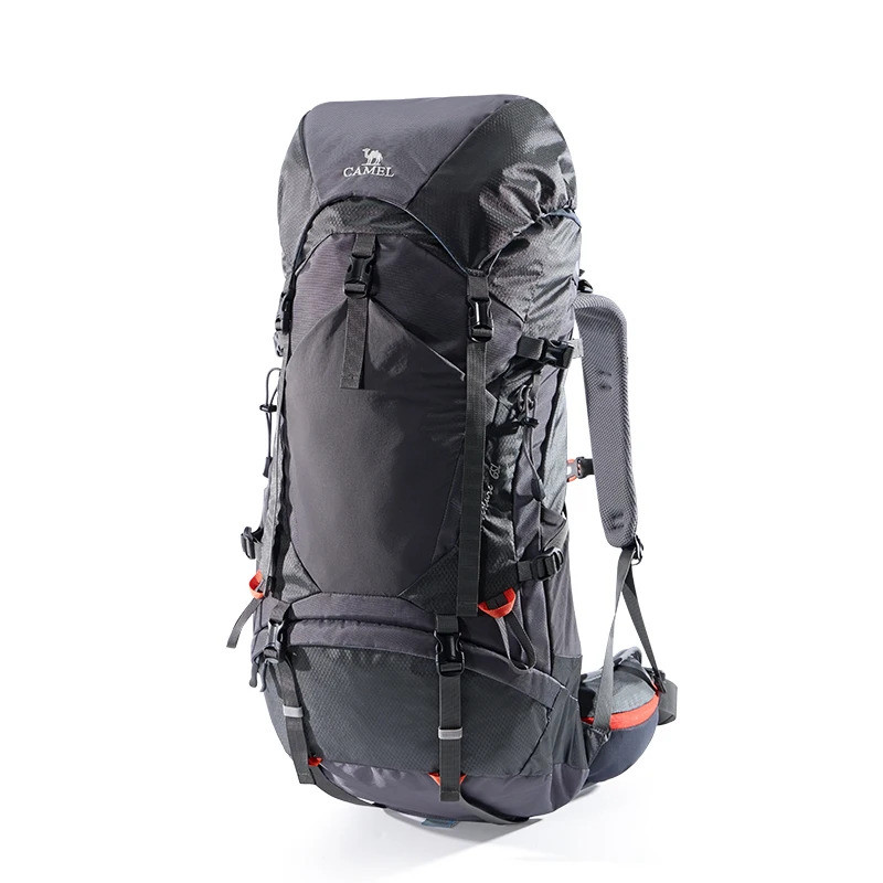 GOLDEN CAMEL 65L กระเป๋าเป้สะพายหลังเดินป่ากันน้ํา Professional Mountaineering กระเป๋าสําหรับชายขนาด