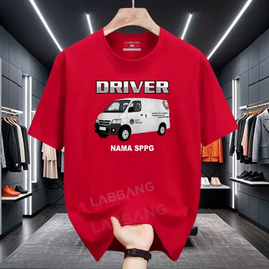 LABBANG - เสื้อยืดแขนสั้น DRIVER MBG / DRIVER BGN / DRIVER SPPG Unisex ผู้ชายผู้หญิง