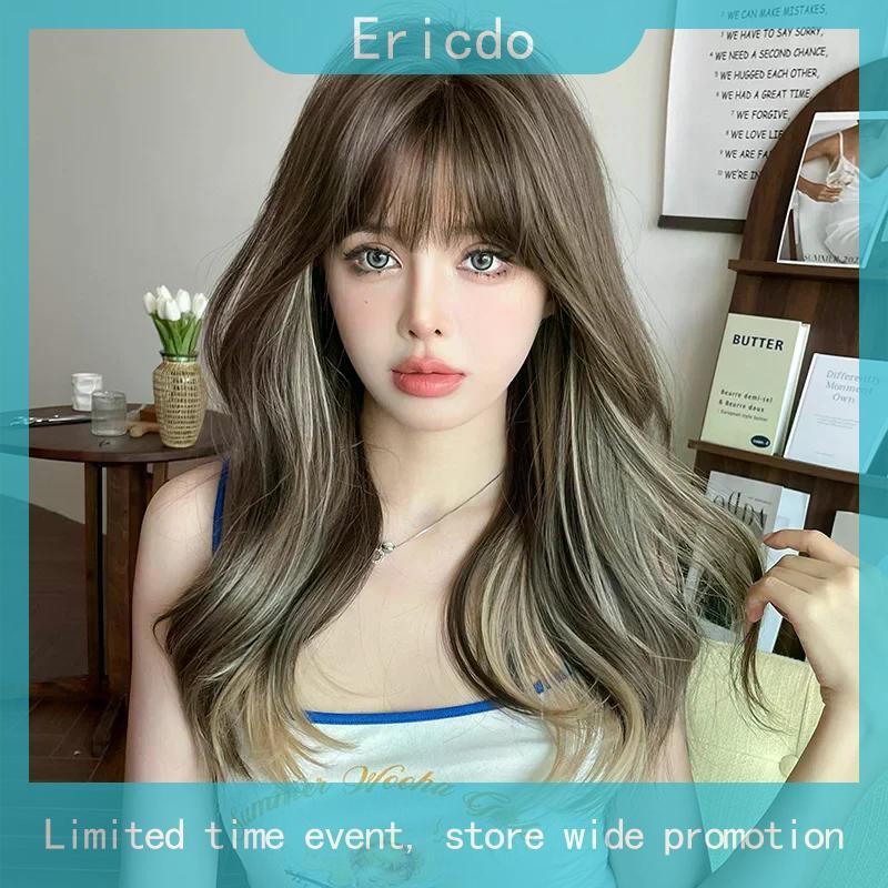 7jhh WIGS ใหม่ วิกผมหยิกยาว ไฮไลท์ ไฮไลท์ไฟเบอร์ธรรมชาติ สีเบจ สําหรับผู้หญิง C-0364
