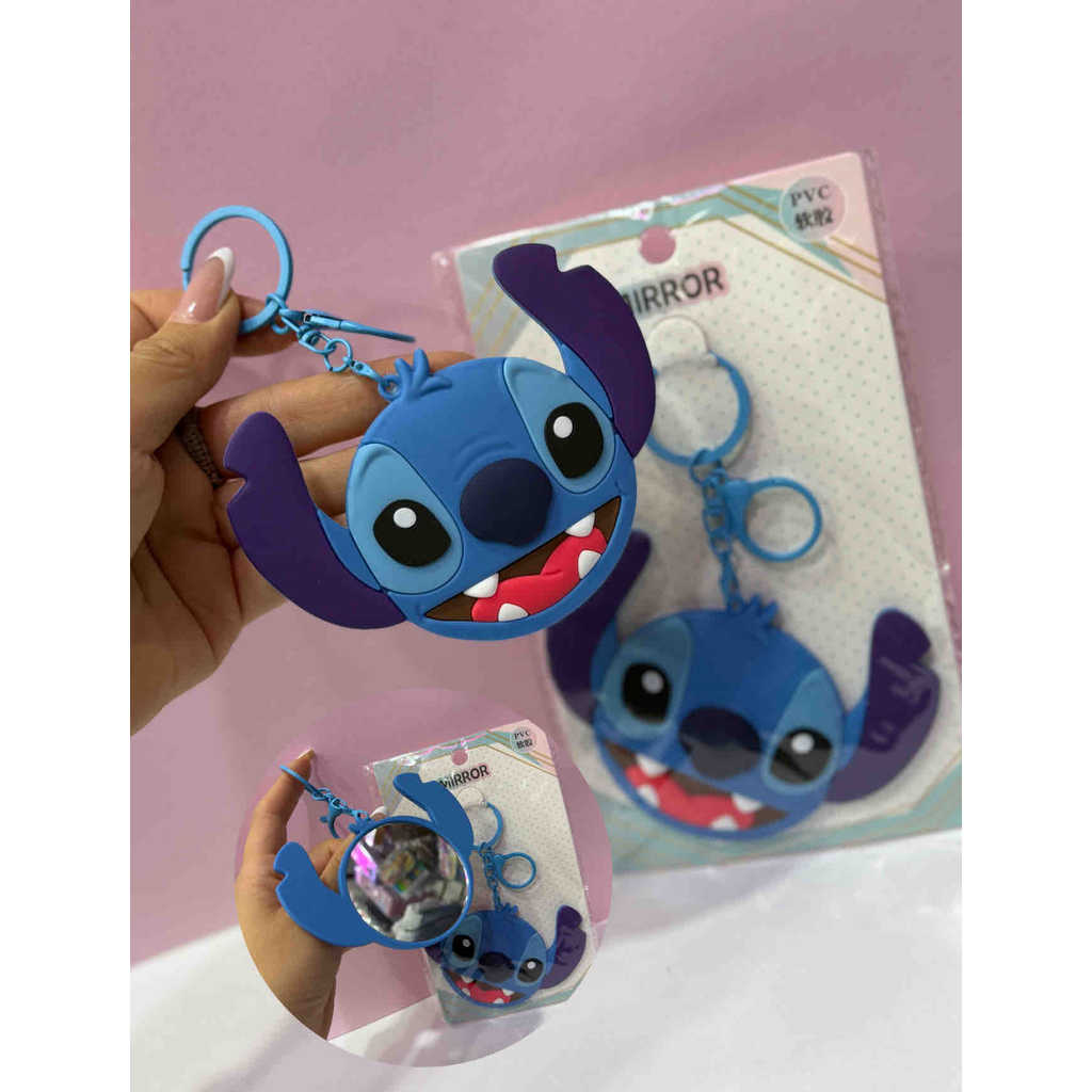 GANTUNGAN (FYA) GLASS STITCH HANGER / พวงกุญแจกระจก (พวงกุญแจกระจก)Stitch / พวงกุญแจน่ารัก