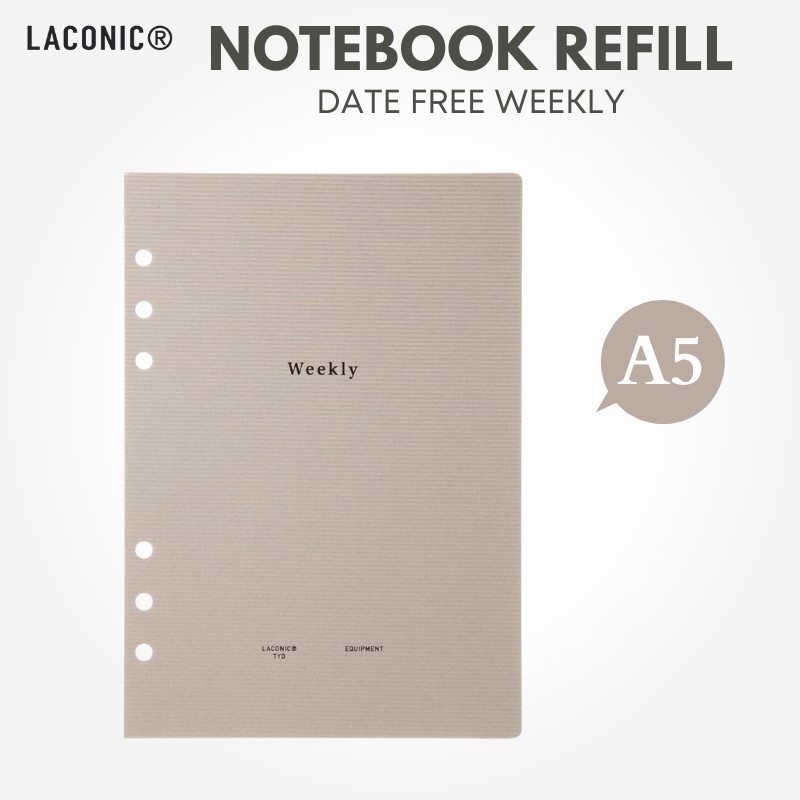 LACONIC A5 Notebook Refill Weekly Date Free Style LGF22-45, Japan Diary/ Journal Stationery