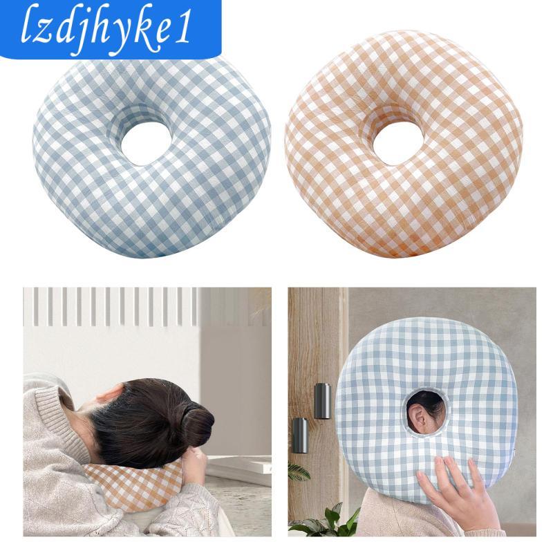 [Lzdjhyke1] หมอนนอนล้างทําความสะอาดได้ที่มองไม่เห็นป้องกันสบายด้วยรูสําหรับผ่อนคลายด้านข้าง Sleepers