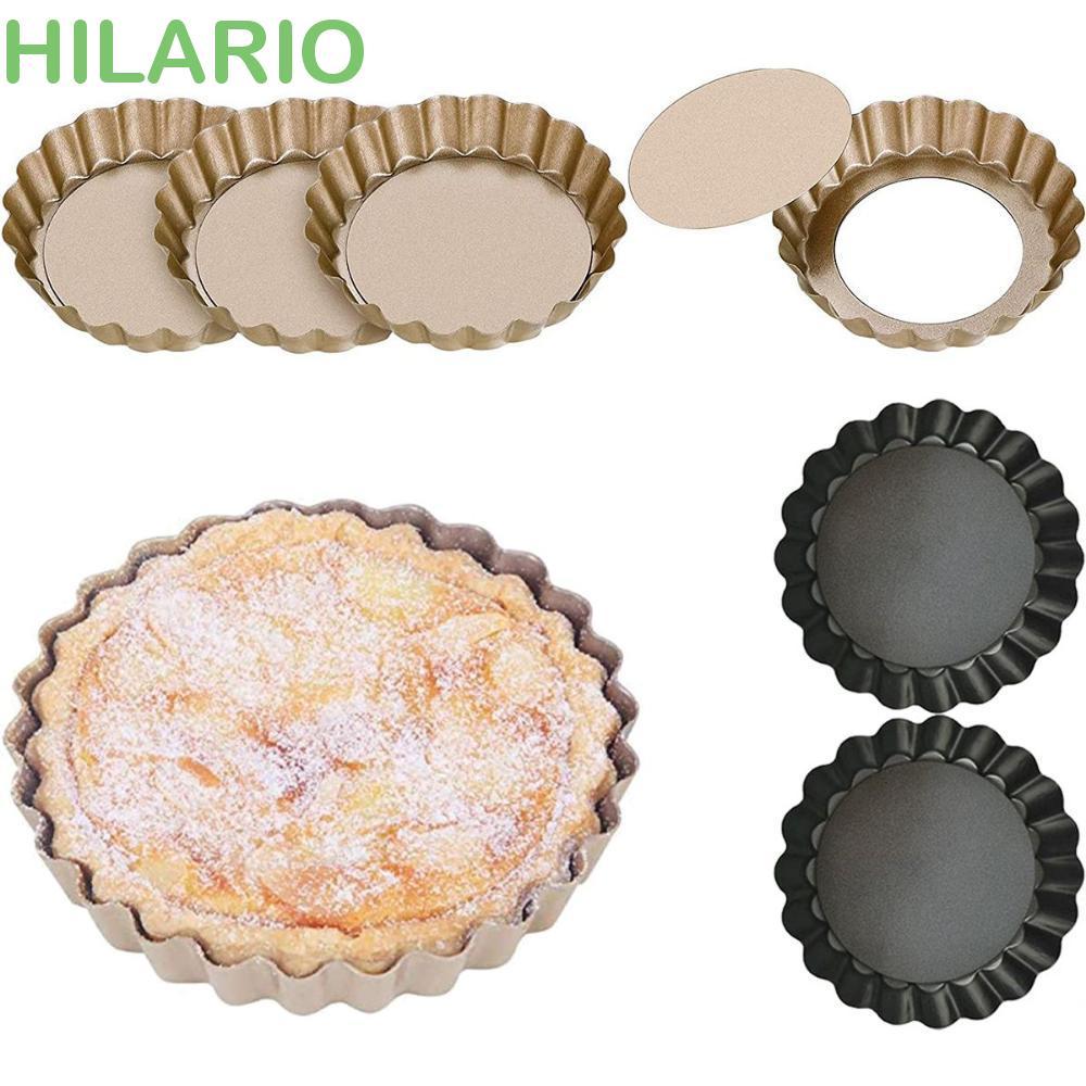 HILARIO Pie Mold Cheese Dessert with Imper Bottom Mini Non-stick Quiche Mould