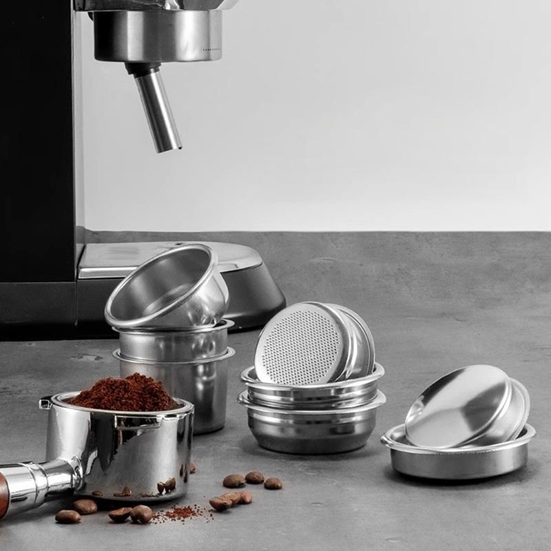 Form & Art 51/54/58 มม.ตะกร้ากรองกาแฟเปลี่ยนสแตนเลส Bottomless Portafilter Espresso Filter อุปกรณ์เส