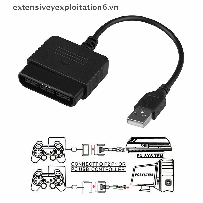 ขยายสําหรับอะแดปเตอร์คอนโทรลเลอร์ PS2 ถึง PS3 PlayStation 2 ถึงสาย USB สําหรับ PC PlayStation3
 .