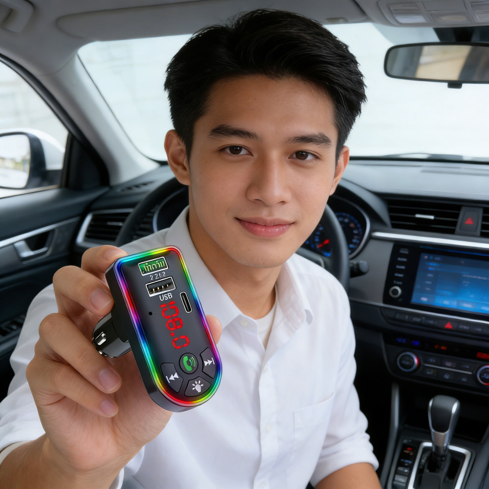 บลูทูธเครื่องเล่นเพลงรองรับบลูทูธ5.0 ในรถดูแลล้อยนต์บลูทูธ Car MP3 Player dual USB