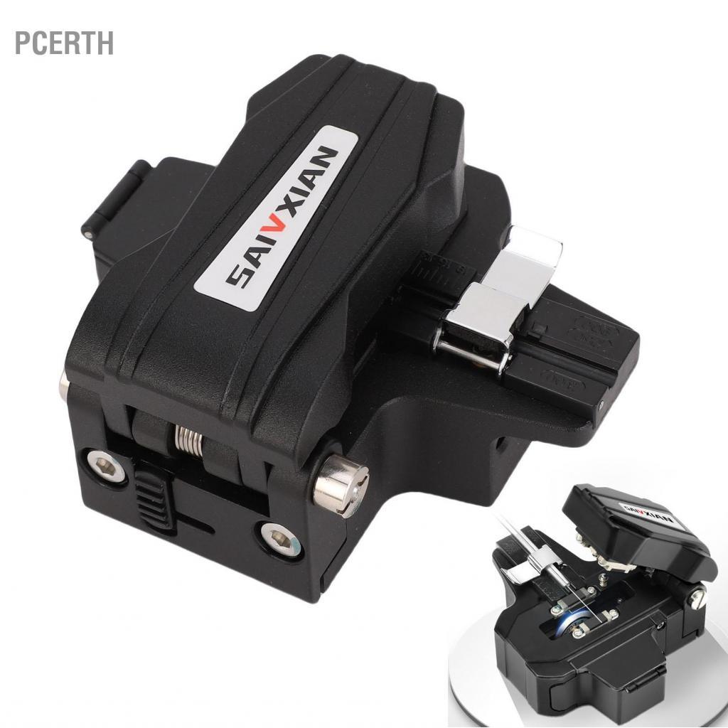 Pcerth เครื่องตัดสายไฟเบอร์ออปติกออปติคอลแบบพกพาแข็งแรงทนทานสไลด์ตัดได้อย่างแม่นยำได้อย่างราบรื่นสำห