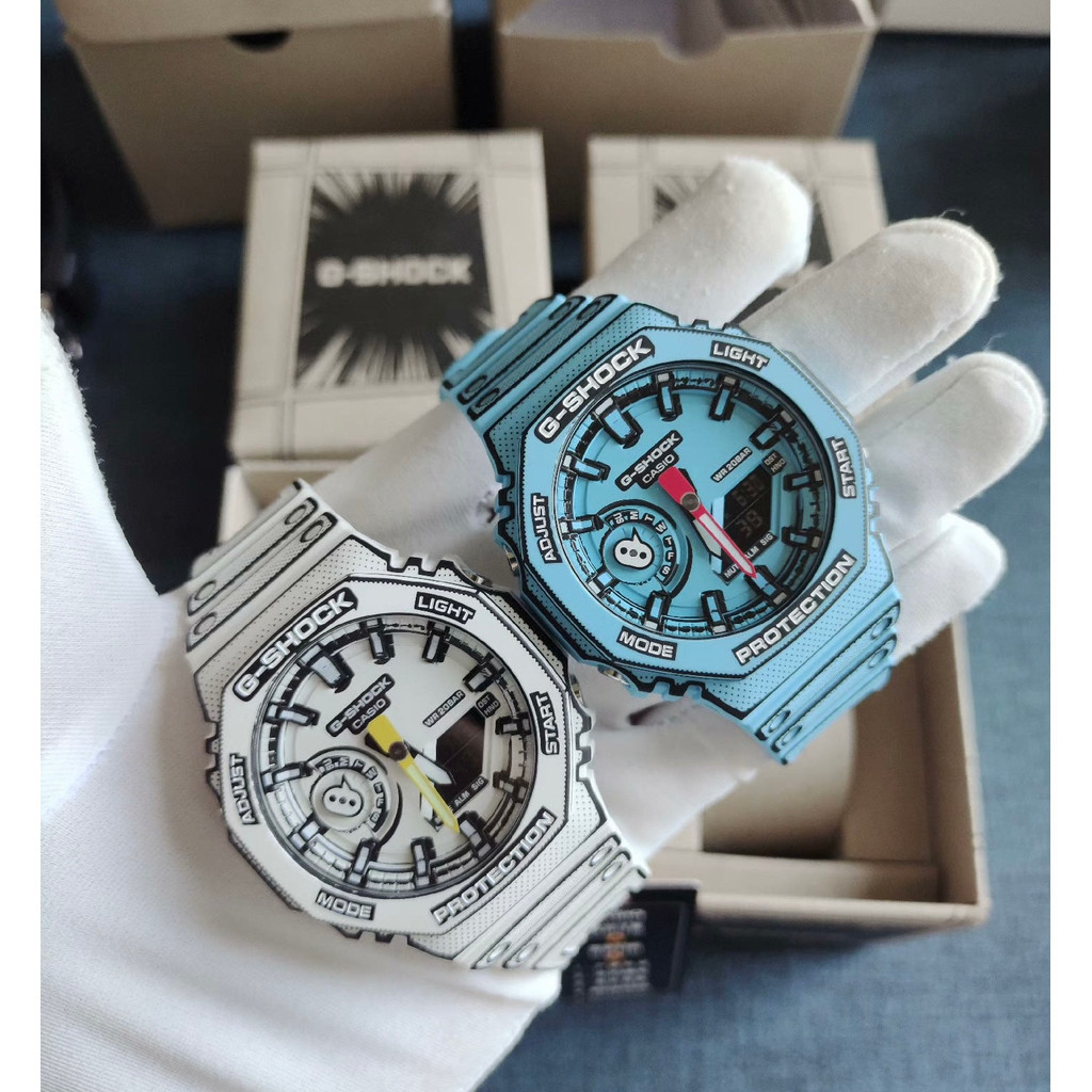 นาฬิกา ชุด Shock GA-2100MNG หัวข้อการ์ตูน รุ่นลิมิเต็ดแฟชั่น  200 เมตรกันน้ำ รับประกัน 2 ปี