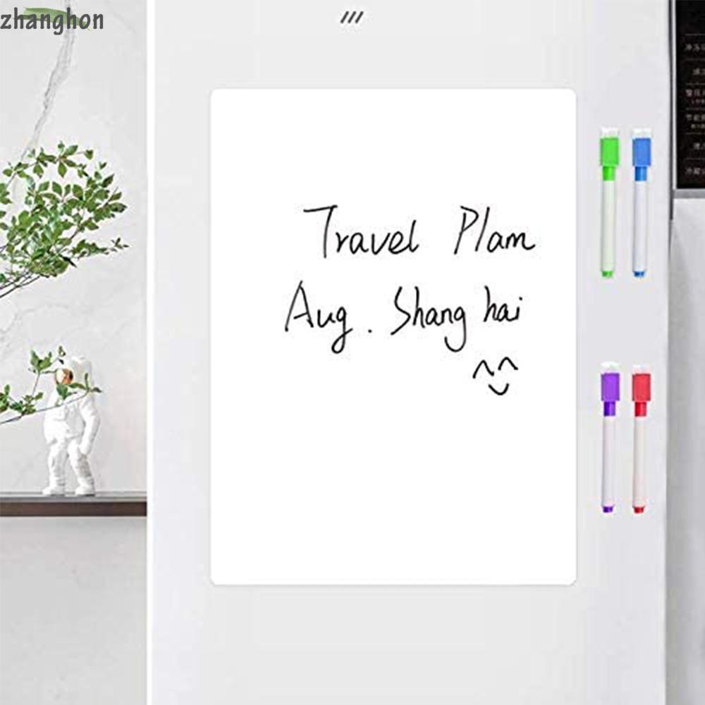 ZHANGHONG บันทึกแม่เหล็กตู้เย็น, ที่ถอดออกได้แม่เหล็กแห้งลบบอร์ด, DIY A3/A4 แม่เหล็ก WhiteBoard แผ่น