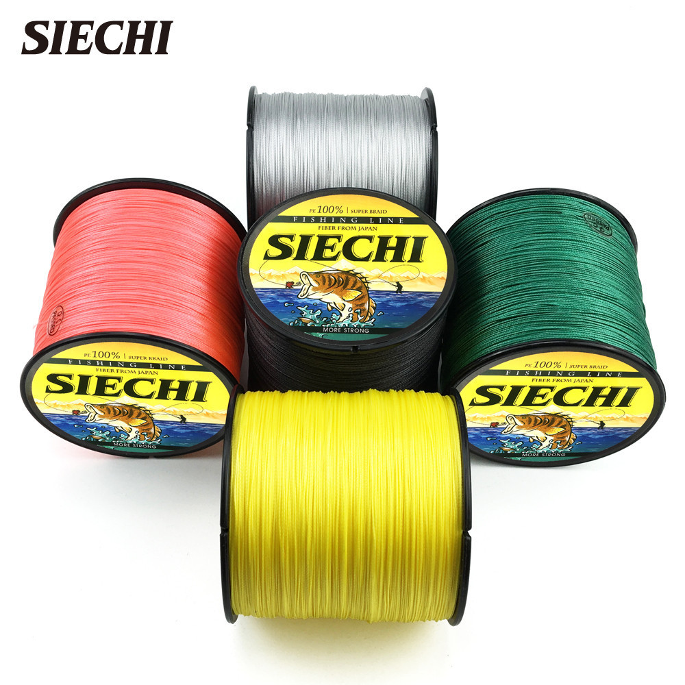 SIECHI สายตกปลา PE ถัก Multifilament 4 ส่วน 300 เมตร