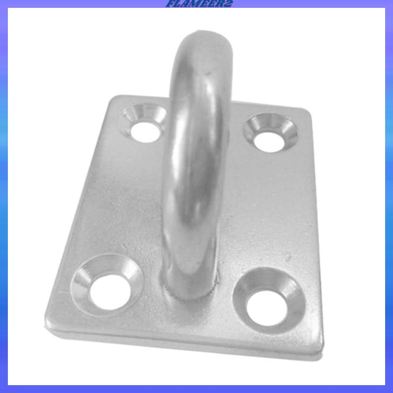 [Flameer2] Stainle Steel 5mm 6mm 8mm Square Eye Plate Marine Pad Boat Rigging M5/M6/M8