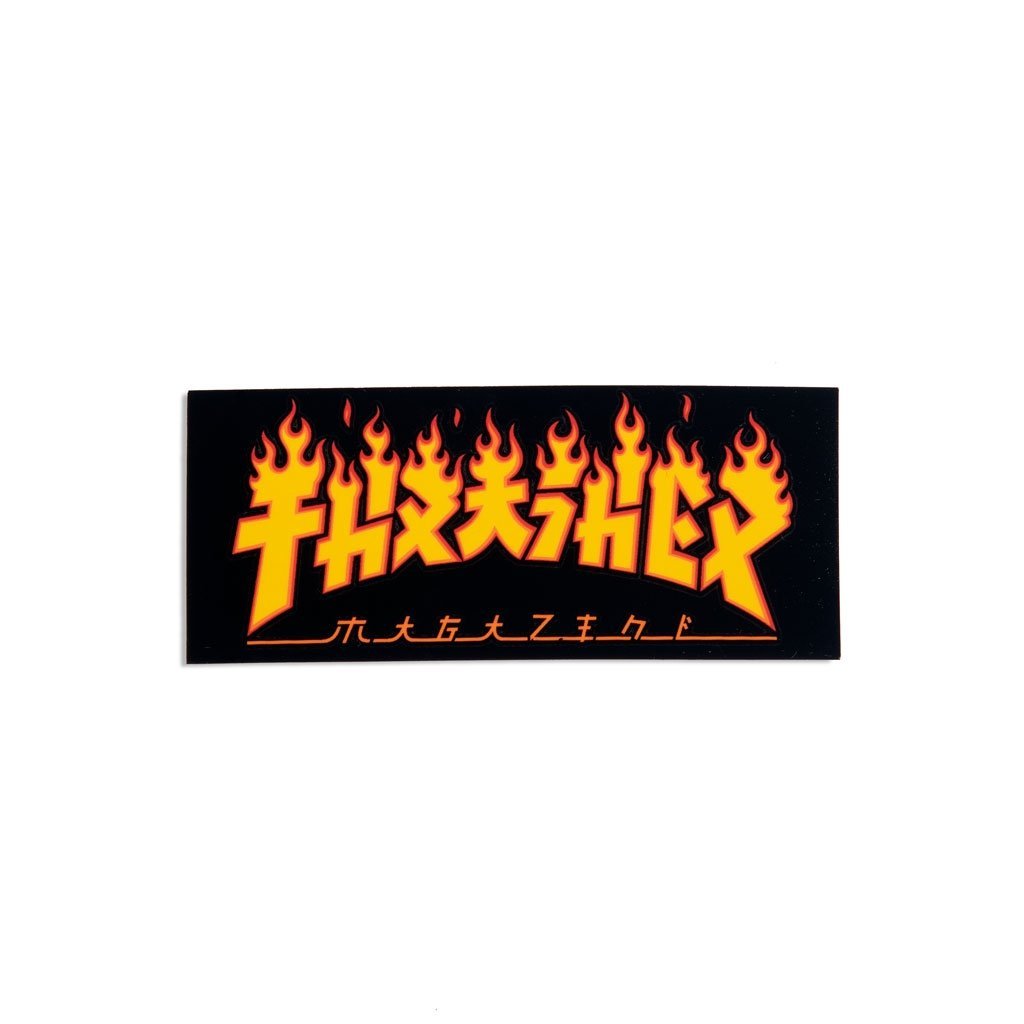 Thrasher Godzilla Flame Sticker