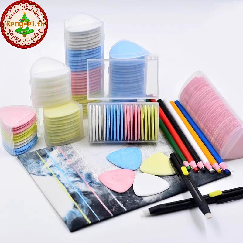 FENGFEI สีสัน Erasable Tailor ชอล์กเย็บผ้า Dressmakers เสื้อผ้ารูปแบบ DIY เย็บอุปกรณ์ผ้า Marker เย็บปักถักร้อย TH