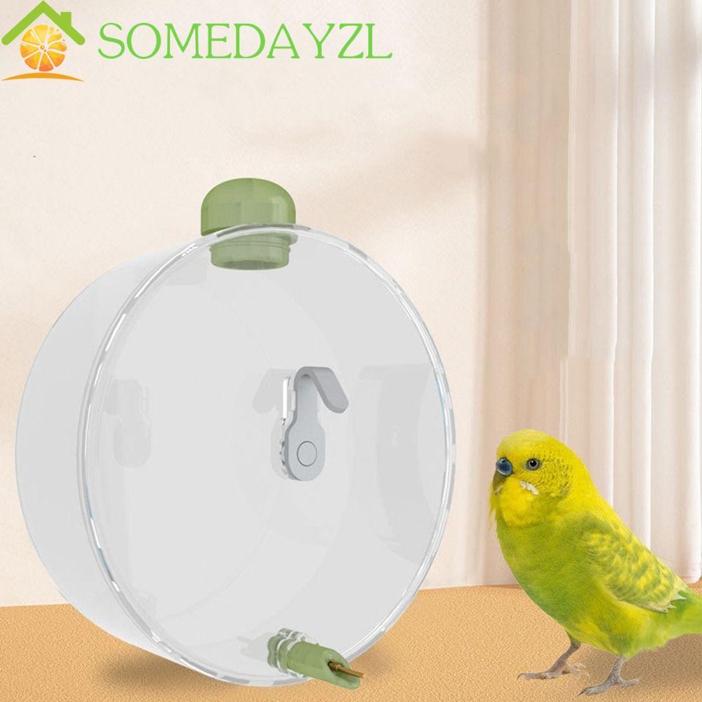 SOMEDAYZL เครื่องจ่ายน้ํานก, ความจุขนาดใหญ่ 350 มล. เครื่องให้อาหารนก, ขวดน้ํานกสัตว์เลี้ยงแบบแขวนป้องกันการรั่วแบบพกพา Finch