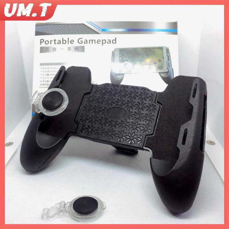 UM.T 3 In 1 อุปกรณ์โทรศัพท์มือถือ Controller สําหรับเกม PUBG Gamepad Joysti สําหรับ IOS Android 4.5-