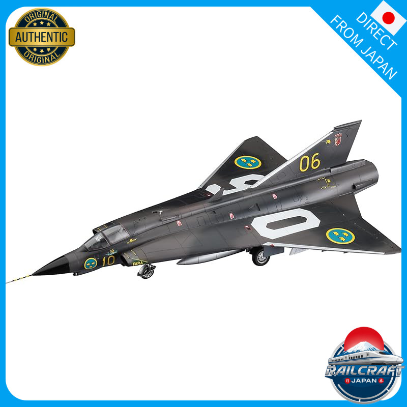 Hasegawa 1/72 Sweden Air Force J35F Draken Plastic Model E48