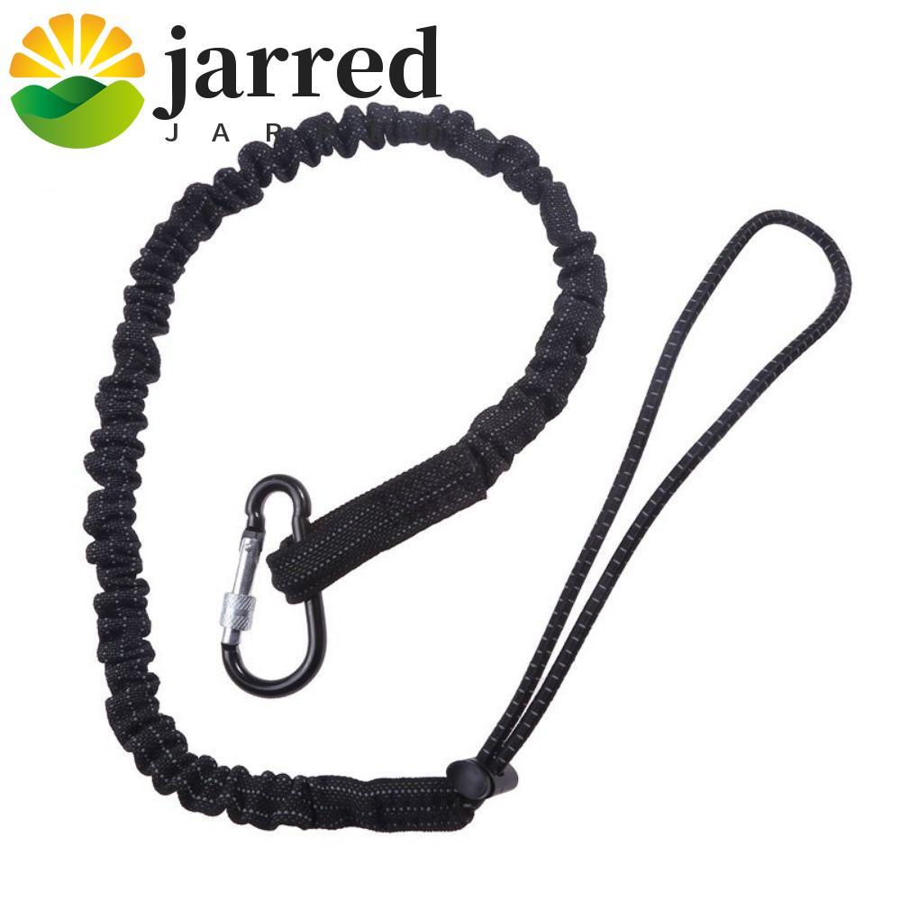JARRED เครื่องมือ Lanyard พร้อมสายรัดหัวเข็มขัด, ขยายคลิปแบบพกพาสายบันจี้จัม, สกรูที่ทนทานล็อค Carab