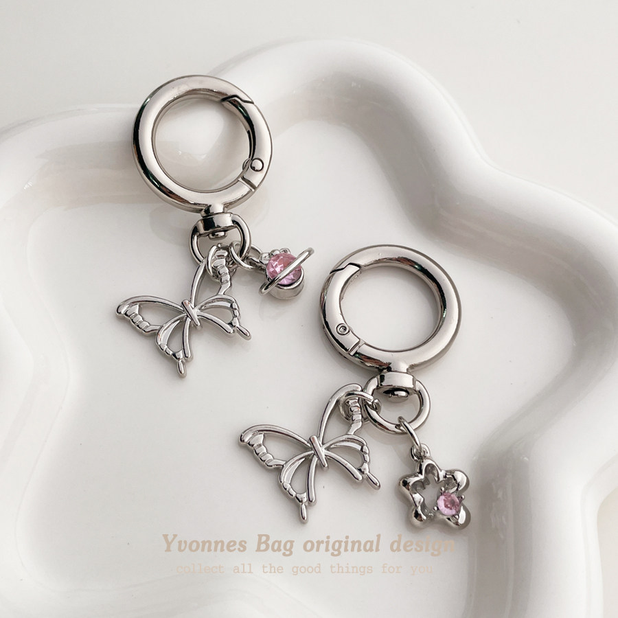 พวงกุญแจ tanuki ของปัจฉิม จี้พวงกุญแจดาวเคราะห์รูปผีเสื้อ