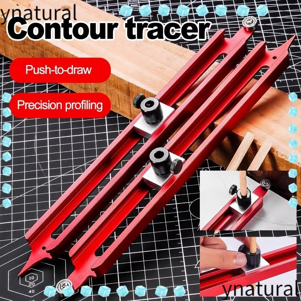 YNATURAL Profile Scribe Tool, ที่ใส่ดินสอแบบปรับได้ DIY วัดคอนทัวร์, โปรไฟล์อเนกประสงค์ Duplicator