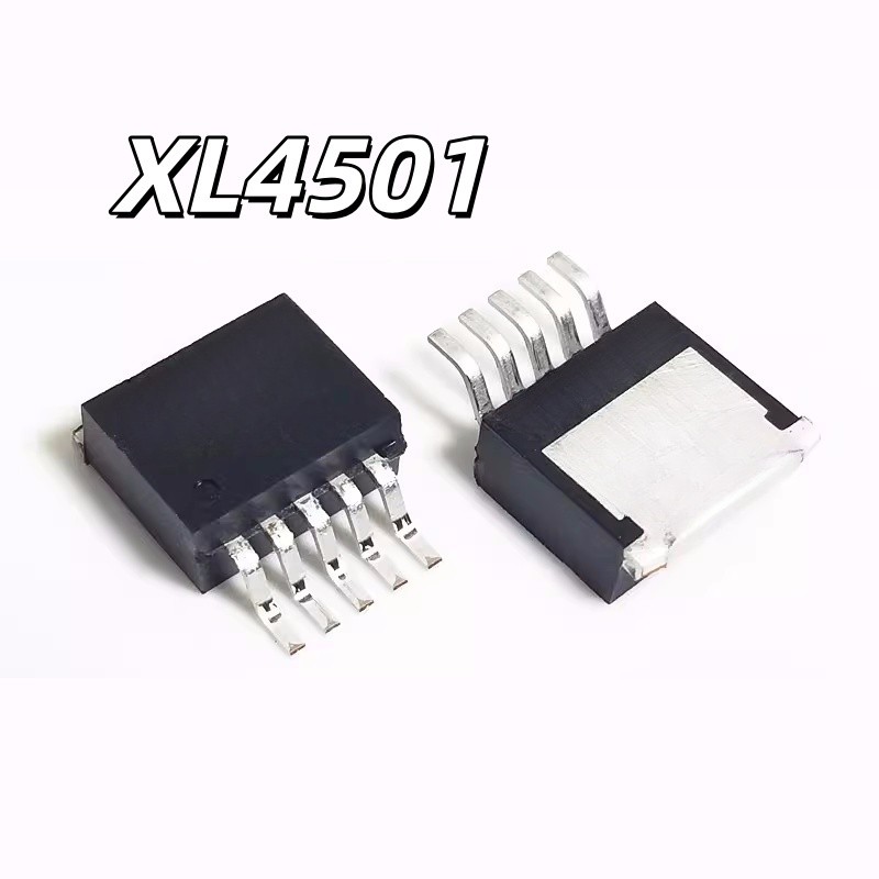 ยี่ห้อใหม่ของแท้ XL4501E1 Step-down IC Car Charger ชิป 8-36V 5A XL4501 Patch TO-263