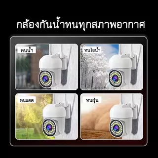 HOME-MALL กล้องวงจรปิดกันน้ำไร้สาย รุ่น i8 8MP FULL Color Wifi PTZ Edition Camera ภาพคมชัด app WIODO