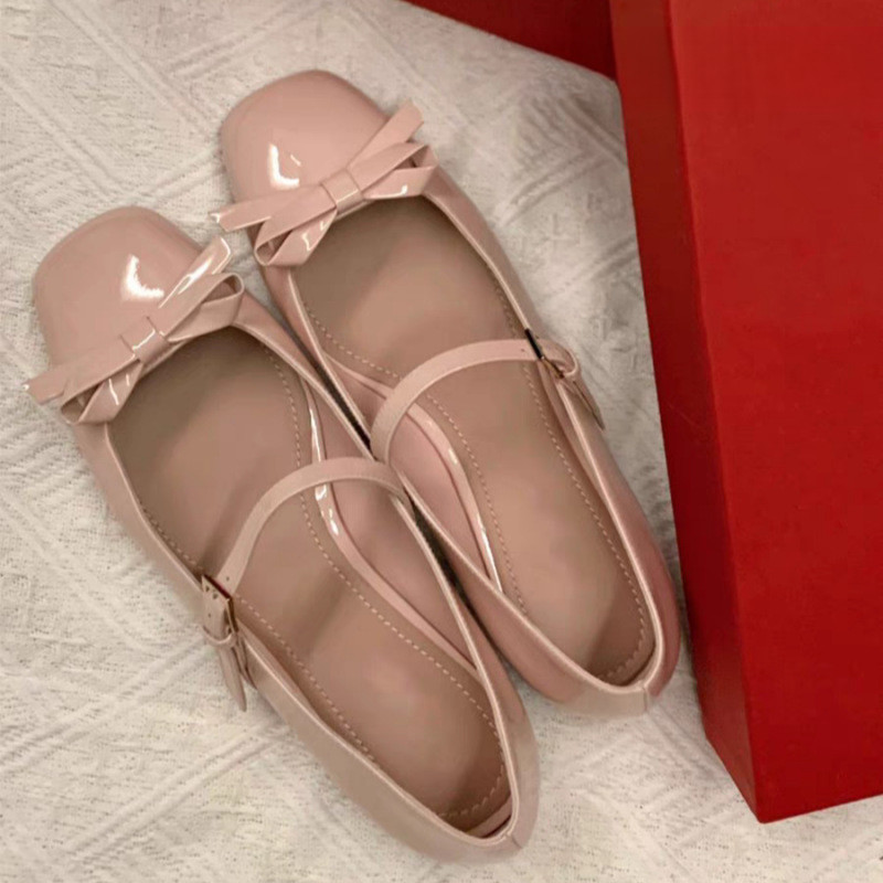 2026 Home Bow Flat Mary Jane Ladies Shoes
