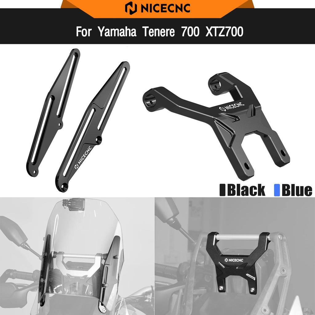 สำหรับ Yamaha Tenere 700 T700 XTZ700 2019-2023 ตัวยึดกระจกหน้ารถกันโคลงแผงหน้าปัด Tenere700 TENERE70