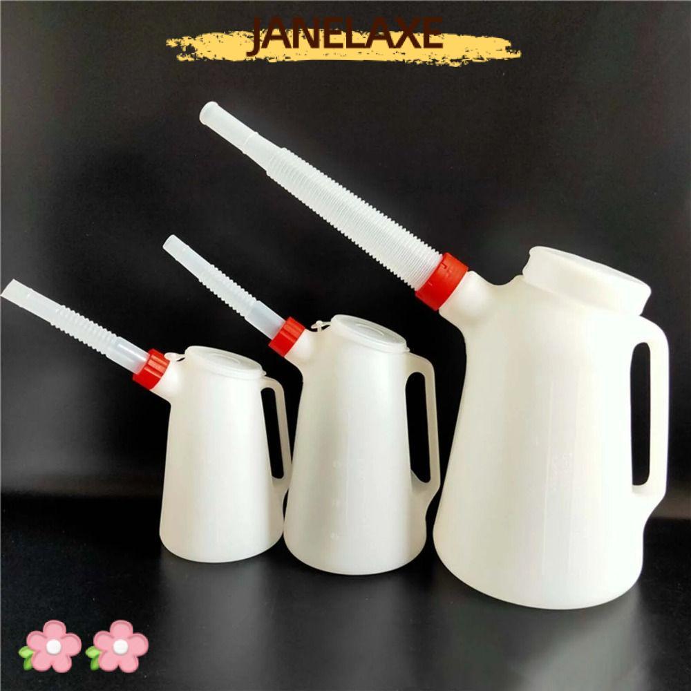 JANELAXE932JN Spout Container Oiler, พร้อมเทเหยือกวัดน้ํามันพลาสติก, Universal 1.2/2/3/4/5 Litre ตวง