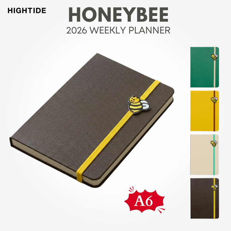HIGHTIDE 2026 Weekly Planner - A6 Honeybee Collection (Starts October 2025)