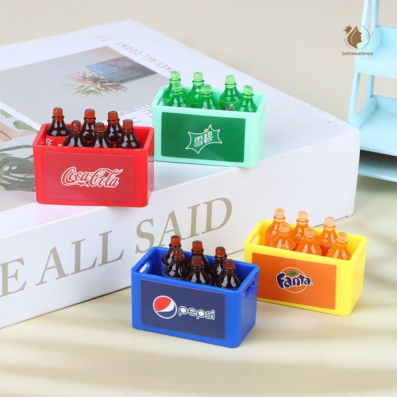 [PE] 1/12 ตุ๊กตาจําลองเครื่องดื่มรุ่นตุ๊กตามินิซูเปอร์มาร์เก็ตเครื่องดื่มของเล่นตุ๊กตาอุปกรณ์ตกแต่งบ