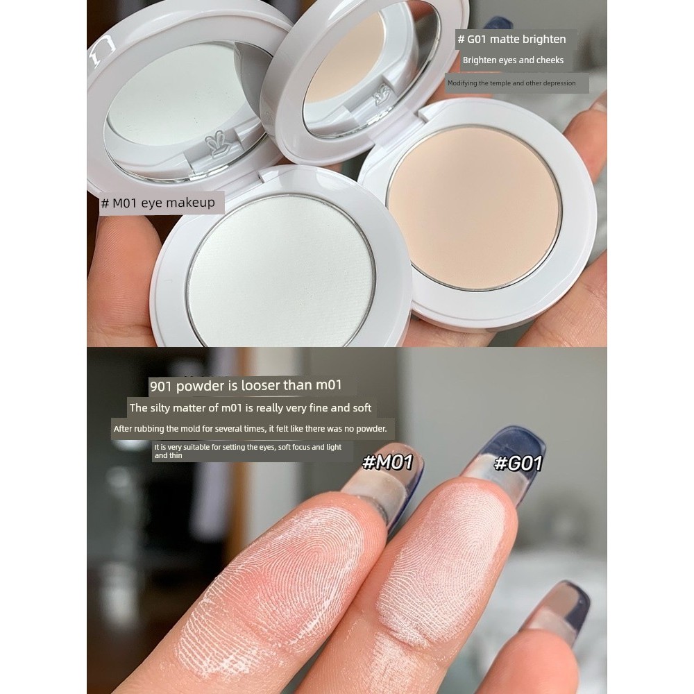 ไฮไลท์ คอนทัวร์ Hyntoor Black Rabbit Matte High Gloss g01 Pressed Powder คอนซีลเลอร์ผิวหน้าปกปิด Tea