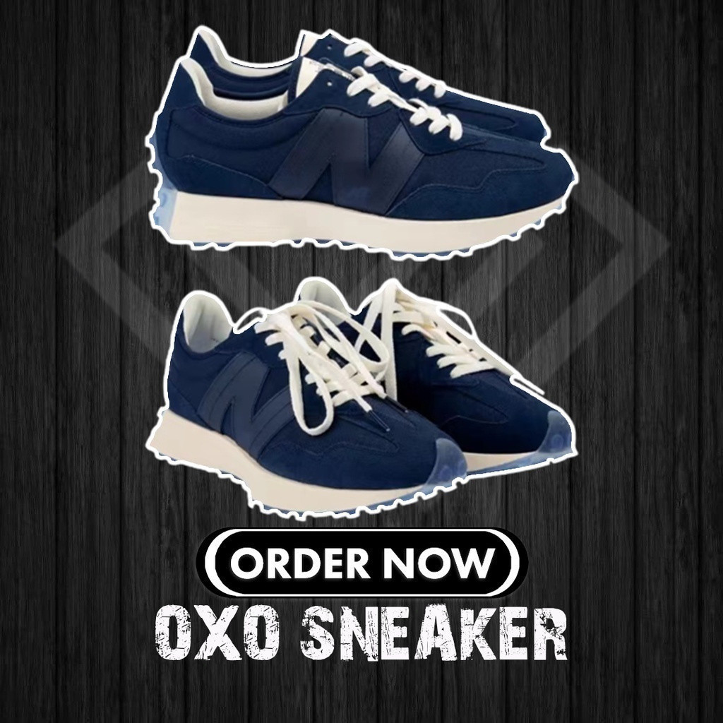 327 BLUE NB327 สีกรมท่า (คุณภาพดั้งเดิม 100%) MS327AAB NB SNEAKERS รองเท้าผู้ชายผู้หญิงรองเท้า KASUT