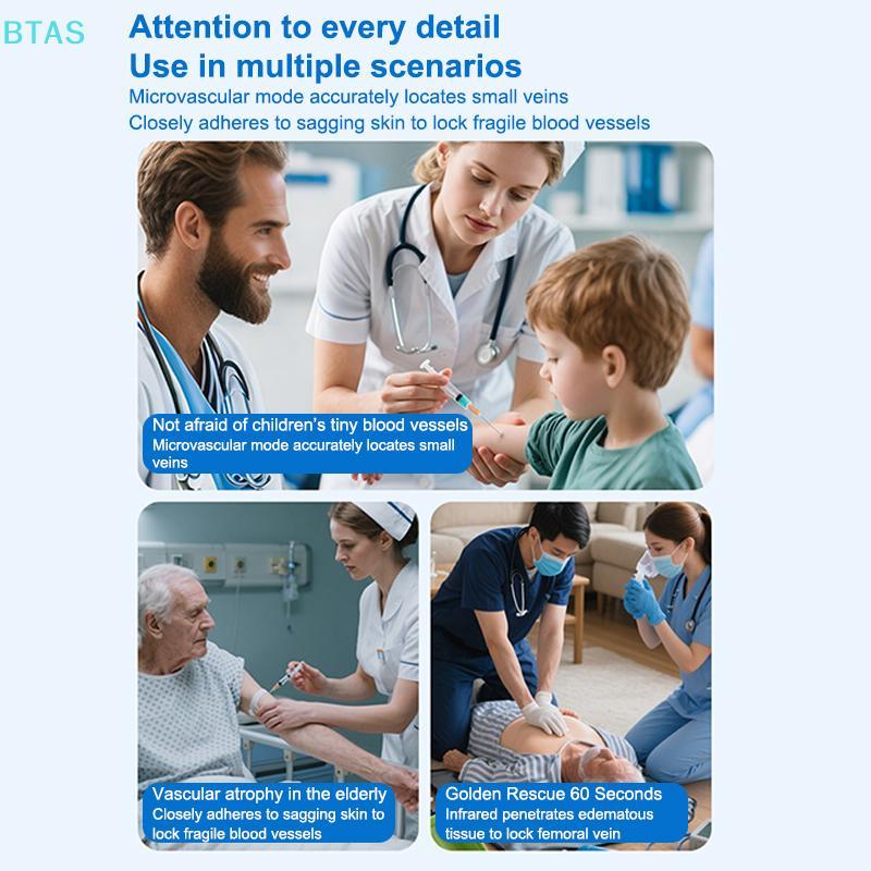 BT อินฟราเรด Vein Locator แบบพกพา Medical Vein Finder เครื่องพยาบาลฉีด Helper มือถือฉุกเฉิน Vein Vie