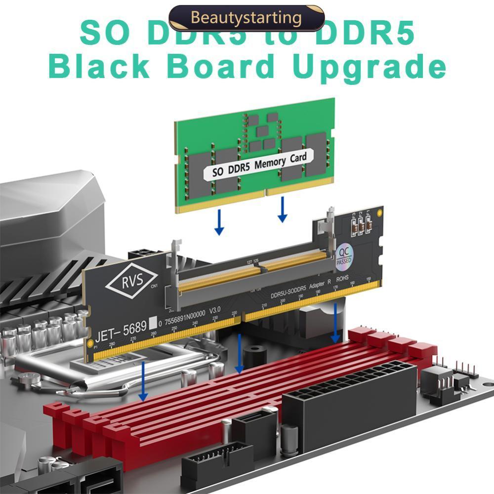 BEAUTYSTARTING แล็ปท็อป DDR5 RAM ถึง SO DDR5 U-DIMM เดสก์ท็อปอะแดปเตอร์การ์ดเครื่องทดสอบหน่วยความจํา