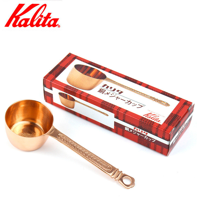 Spot Goods#Japanese Original Kalita Copper spoon High-quality pure copper coffee bean measuring spoo