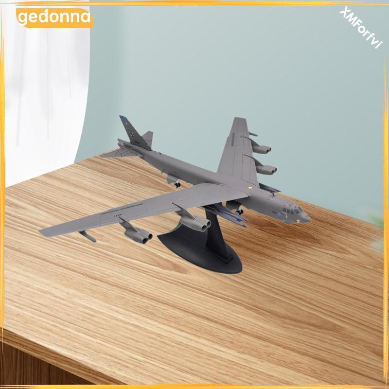 [gedonna] 1/200 Scale B52 Fighter Model Ornament Desktop Decorative Miniature Airplane Model for Hom