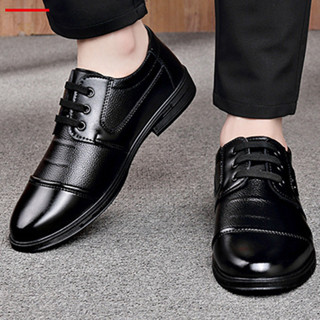 รองเท้าหนังสีดำสำหรับผู้ชาย ทั้งแบบทางการและลำลอง รองเท้าหนั…