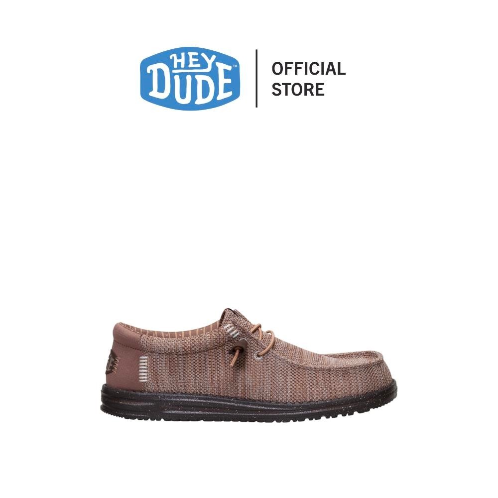 HEYDUDE รองเท้าลำลองผู้ชาย WALLY STRETCH SOX รุ่น 41898-0PQ - DEEP TAUPE/MOLE BROWN